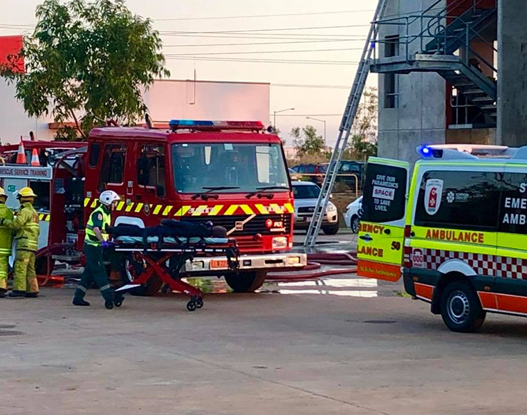 St John joins fire recruits' graduation