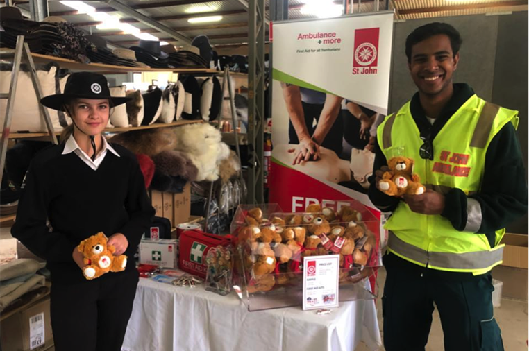 St John Ambulance staff joined the Show circuit, providing first aid services to their communities, giving free CPR training to the public and selling merchandise to raise much-needed funds for St John volunteers.