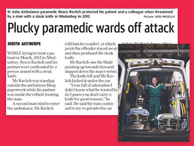 Paramedic Receives Governor-General’s Brave Conduct Commendation